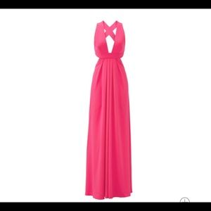 Jill Jill Stuart 10 Hot Pink Maxi Dress NWT